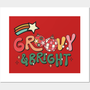 Groovy - Retro 70s Christmas Vibes Posters and Art